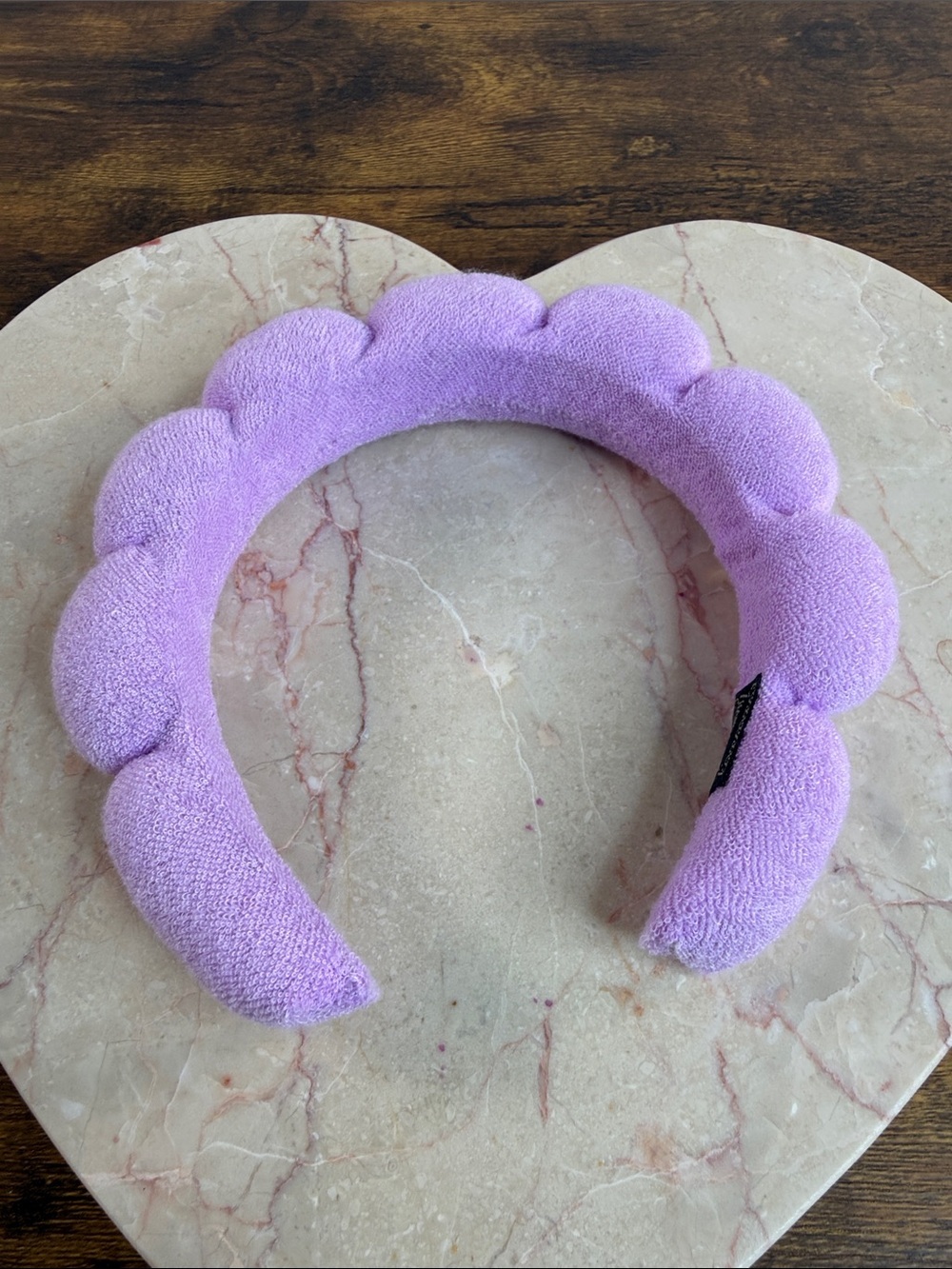 Plush Purple Kids Scalloped Headband